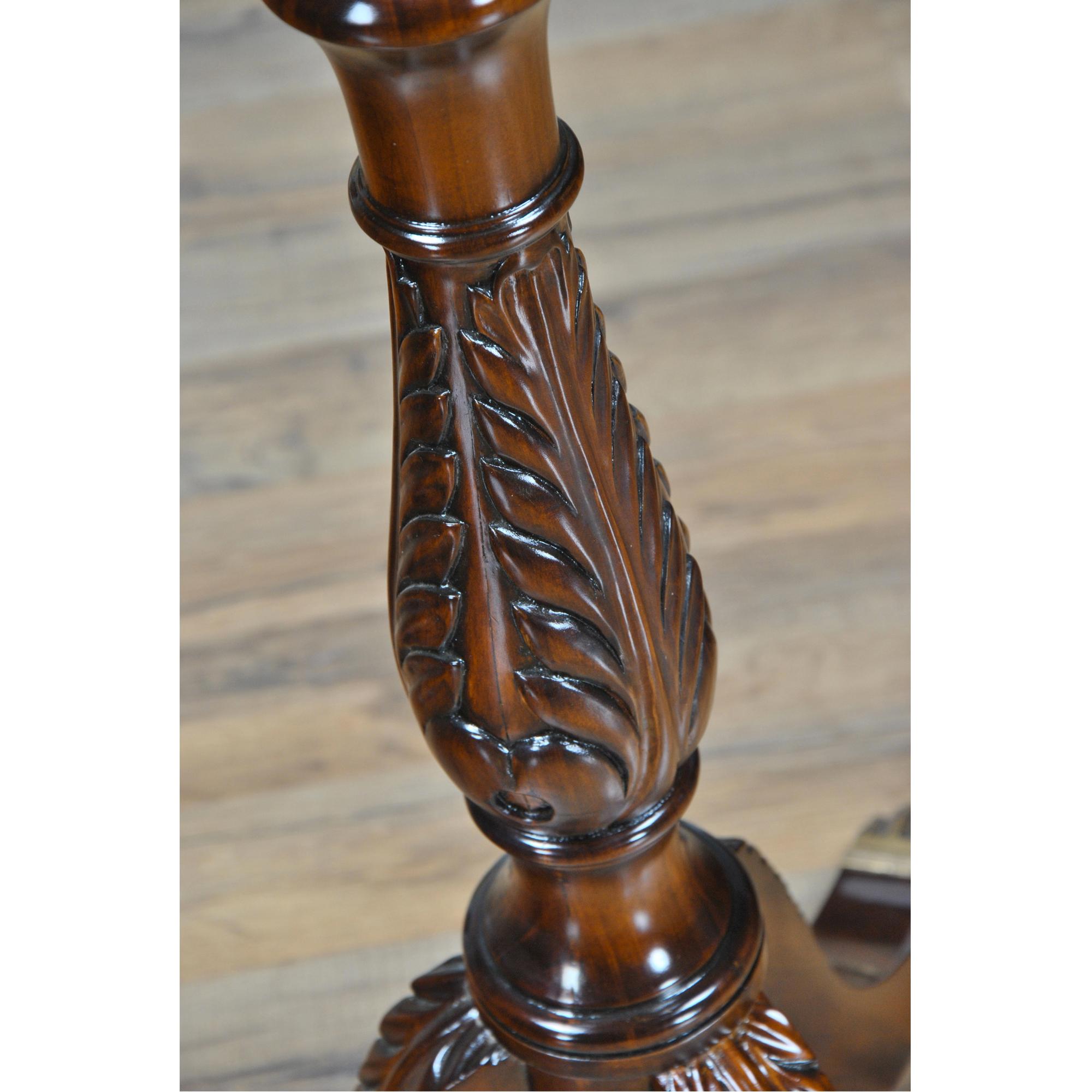 Hand-Carved Mahogany Coat Tree  For Sale