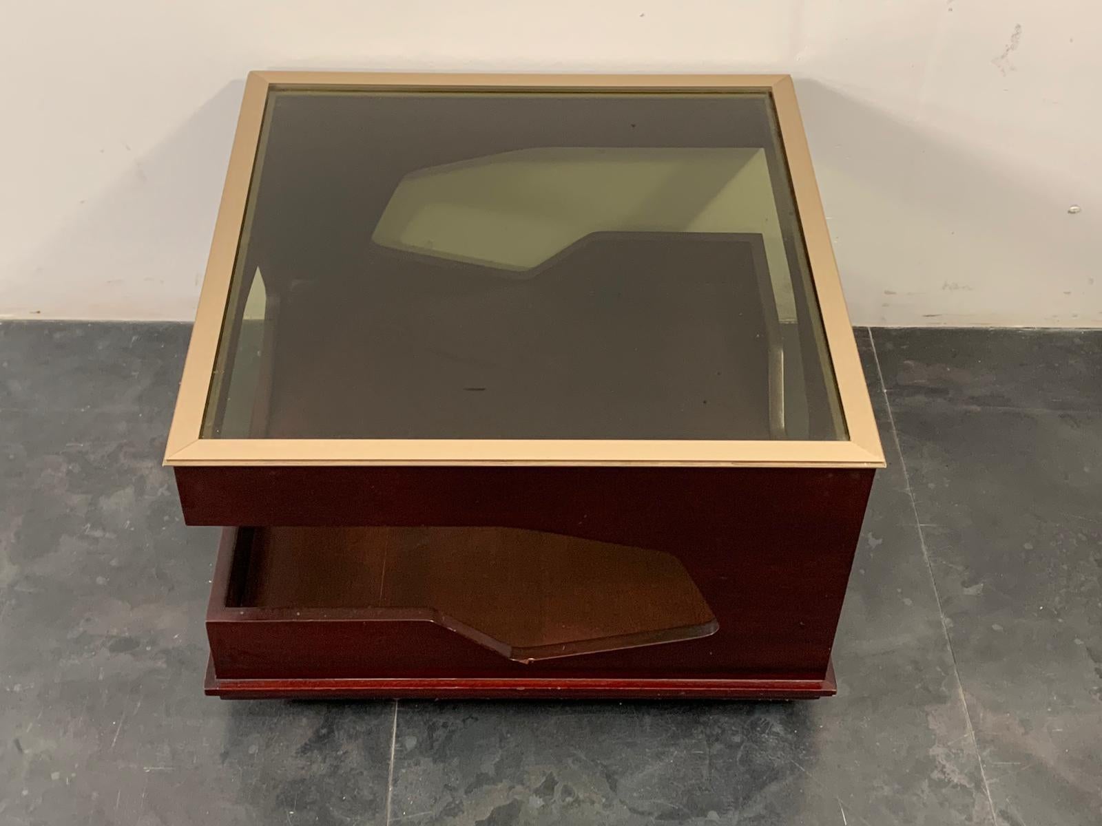 Mahogany Coffee Table, 1970s In Good Condition In Montelabbate, PU