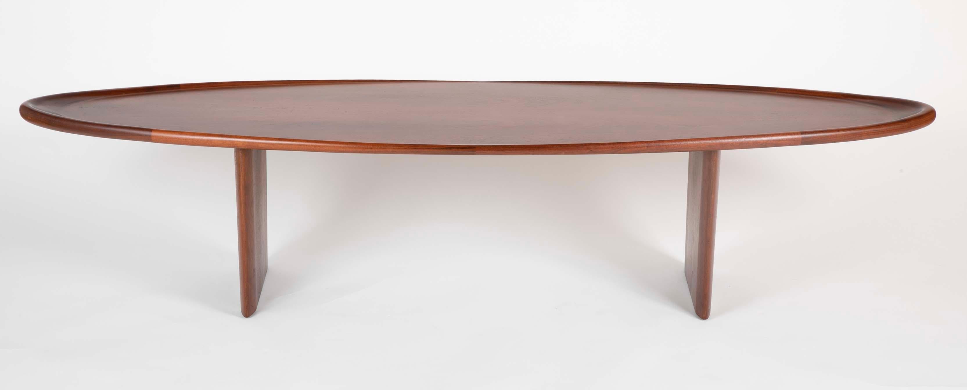 Mid-Century Modern Walnut Coffee Table Designed by T.H. Robsjohn-Gibbings for Widdicomb For Sale