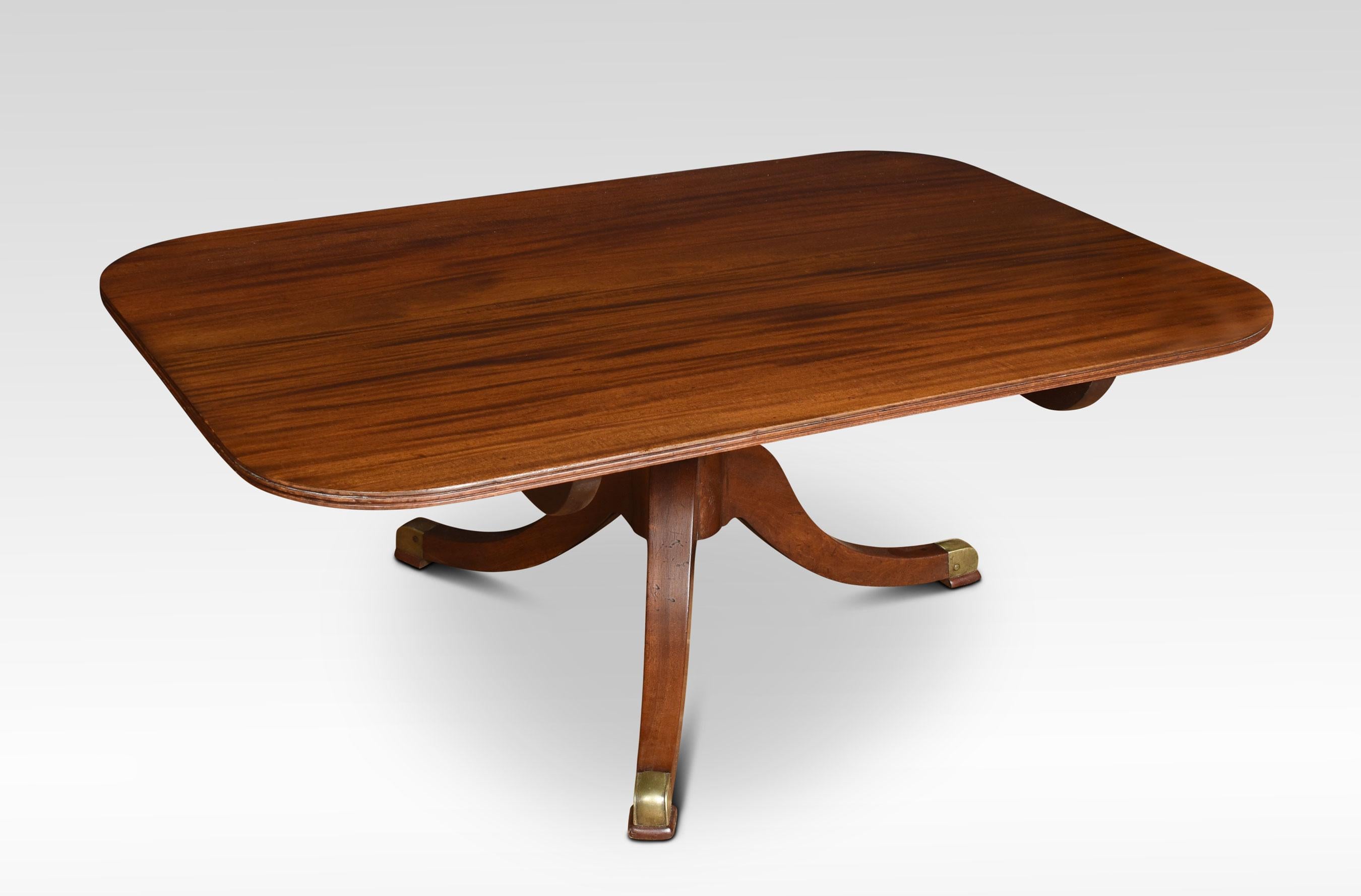 British Mahogany Coffee Table For Sale