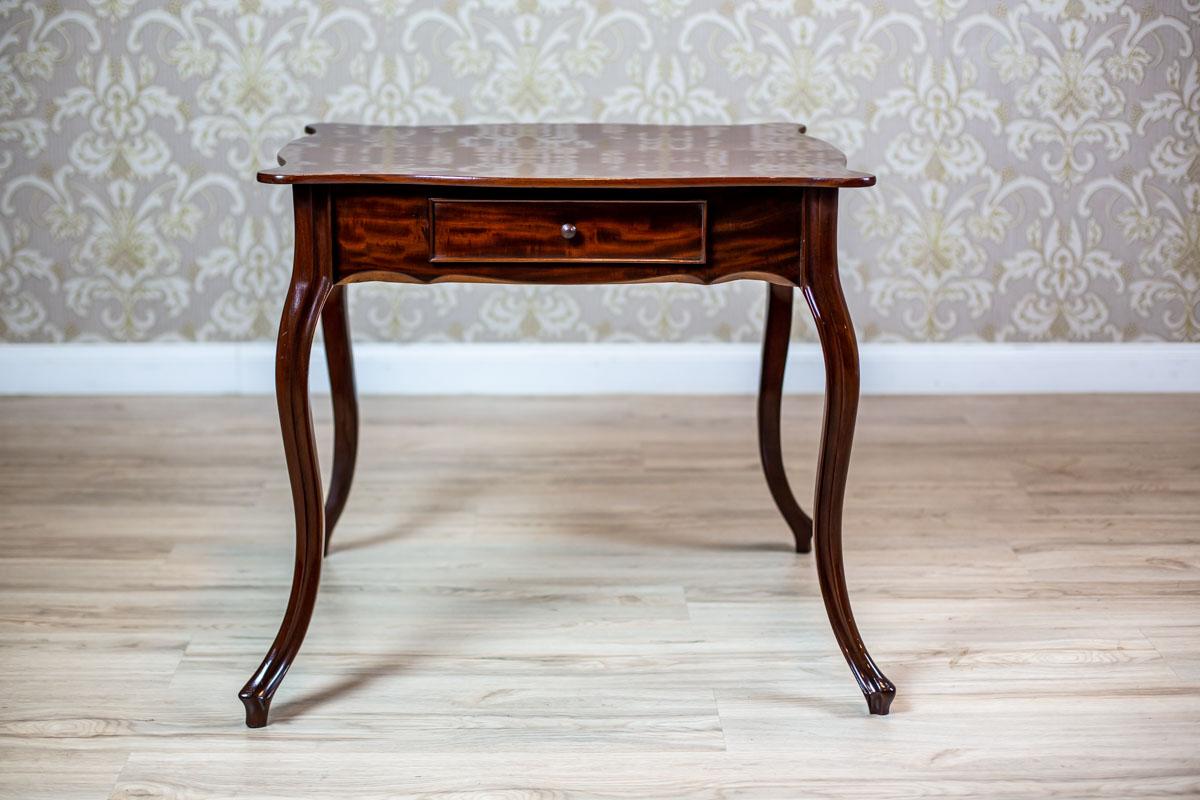 French Mahogany Coffee Table from the Late 19th Century For Sale