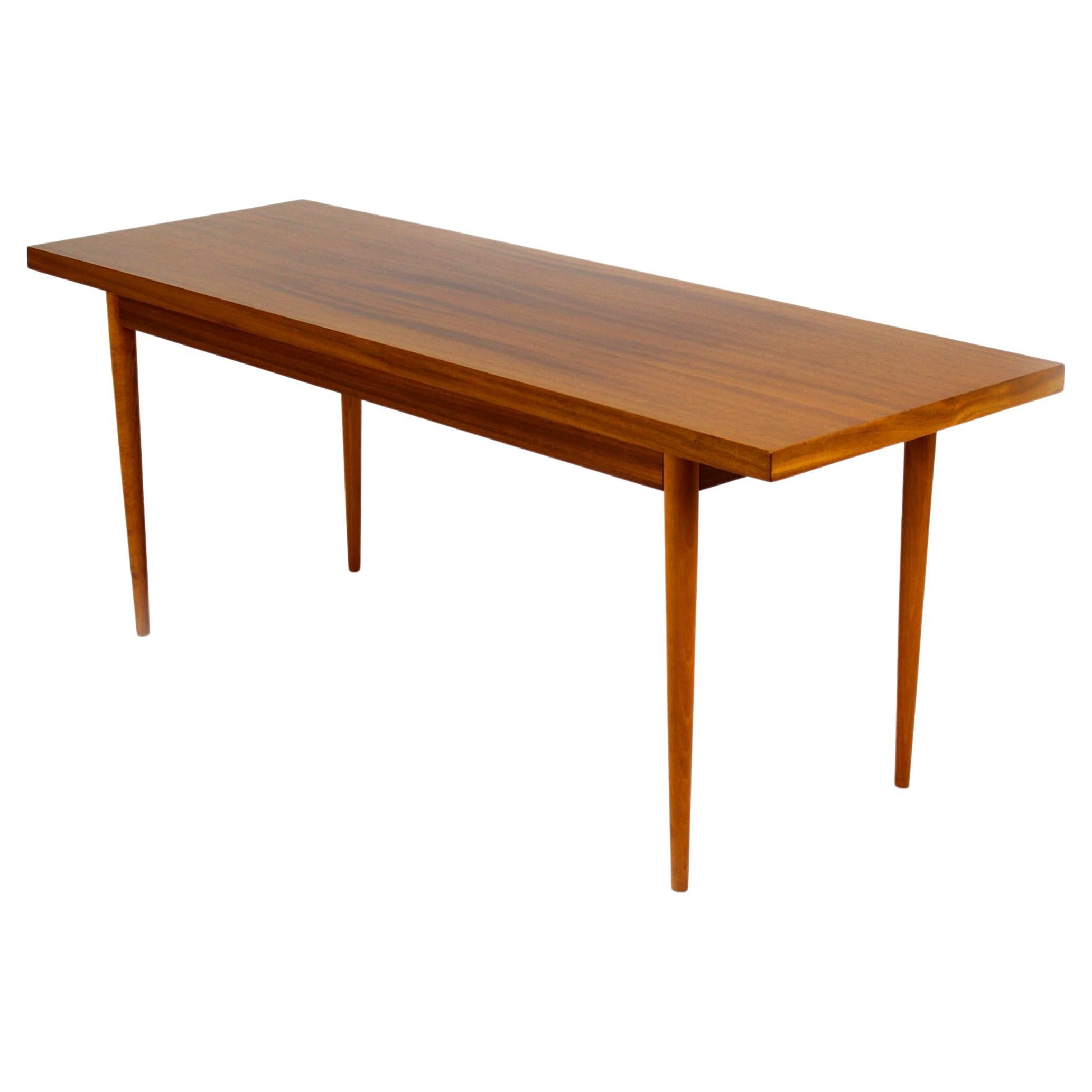 Table basse en acajou de UP Zavody, 1969