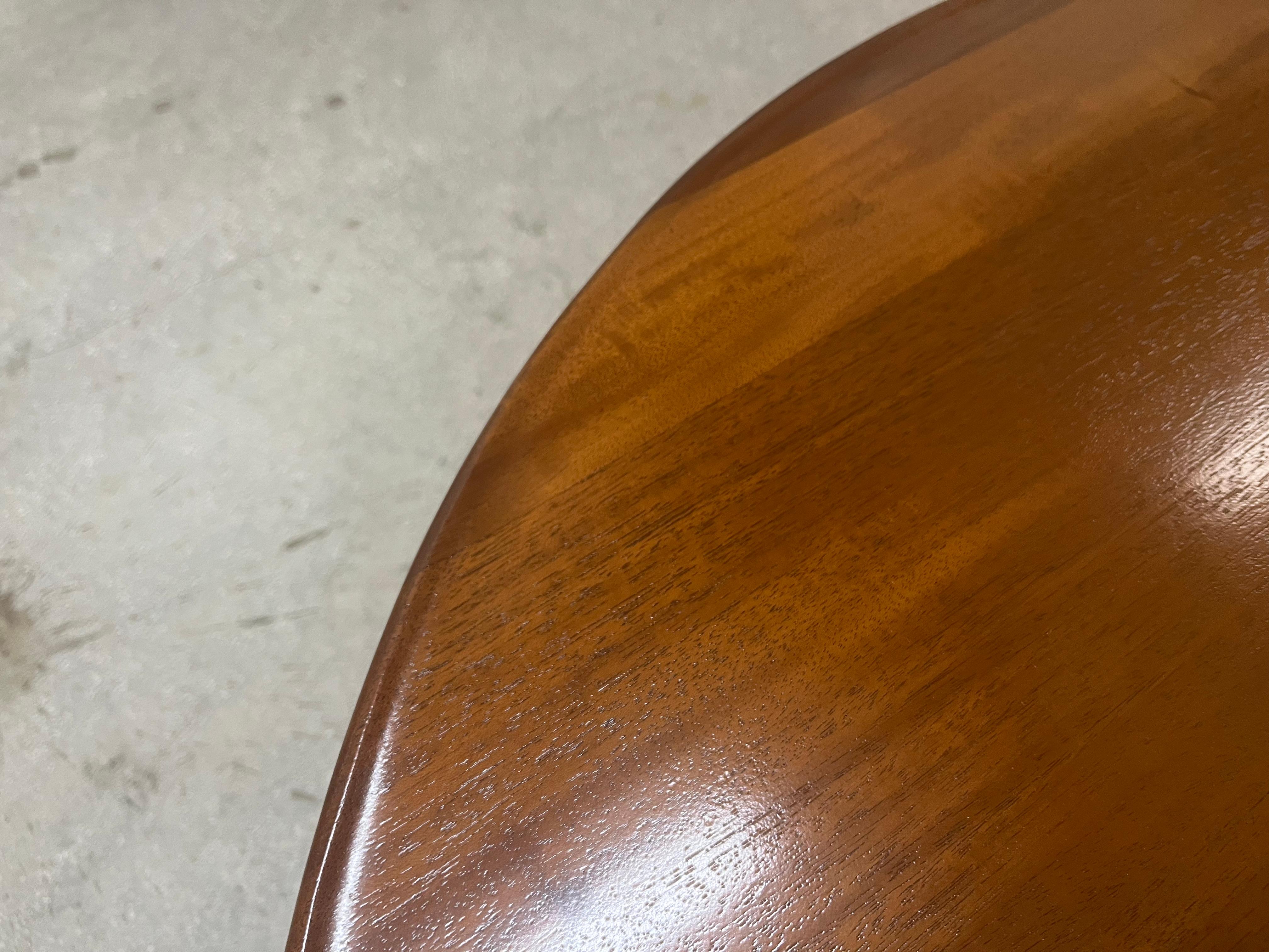 Wood Mahogany Coffee Table, Lion's Paws, Black For Sale