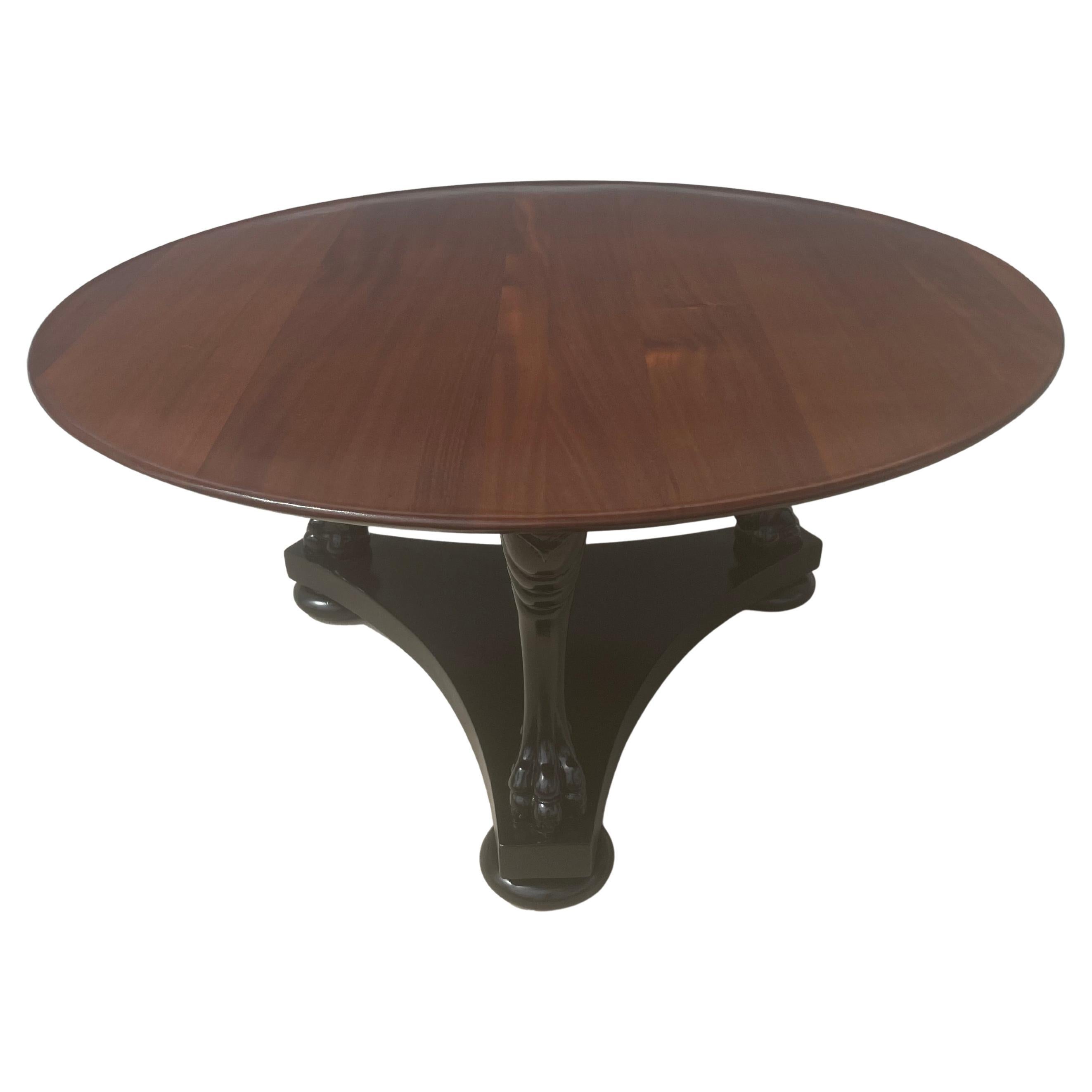 Mahogany Coffee Table, Lion's Paws, Black