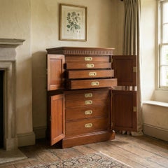 Mahogany Collector’s Cabinet