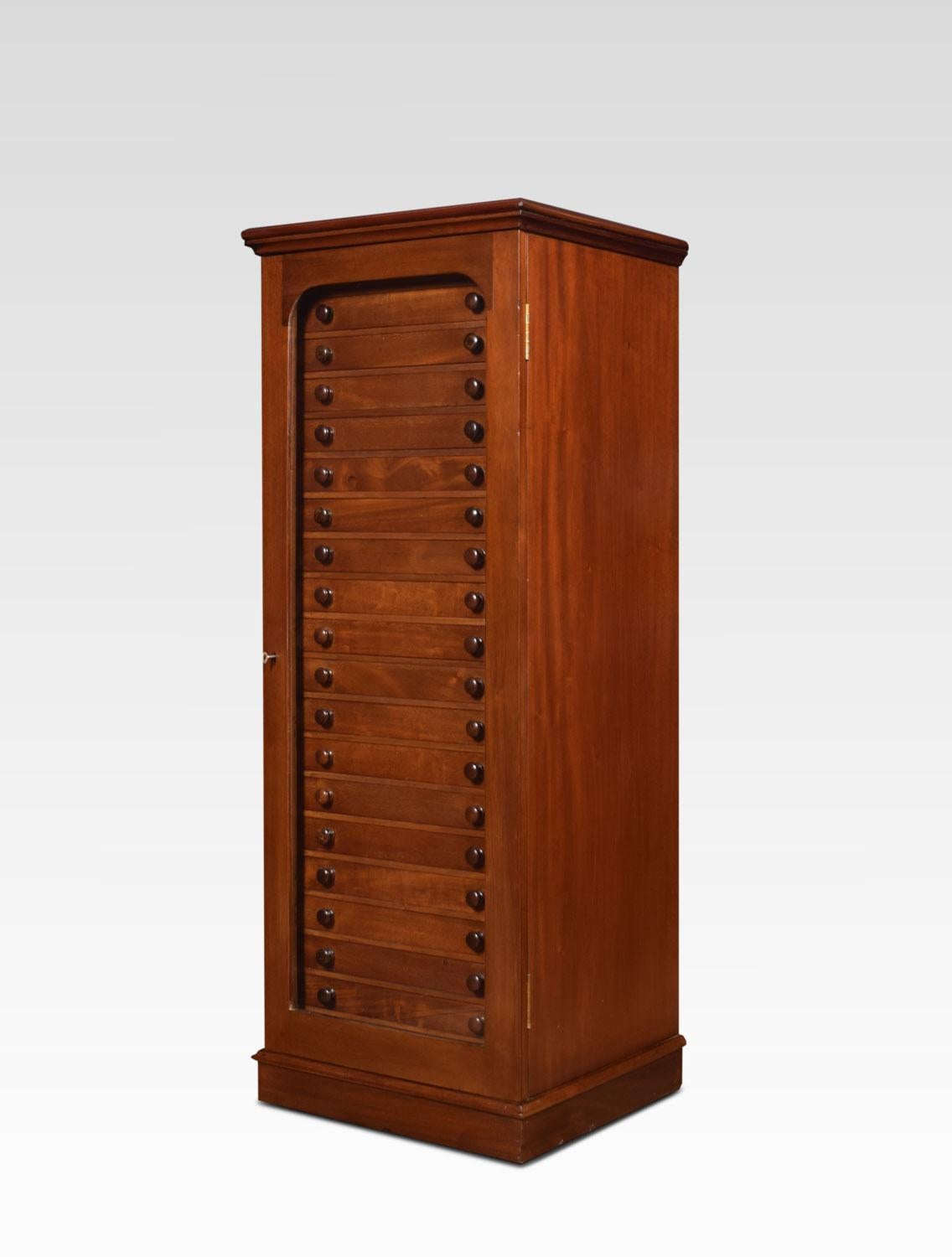 British Mahogany Collectors Cabinet