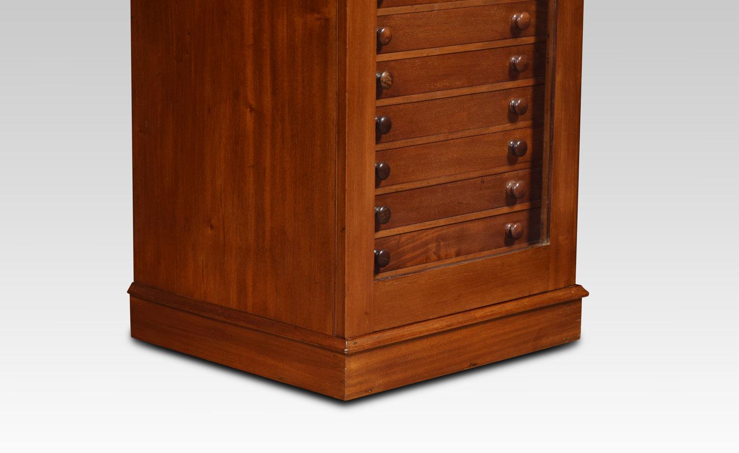 19th Century Mahogany Collectors Cabinet