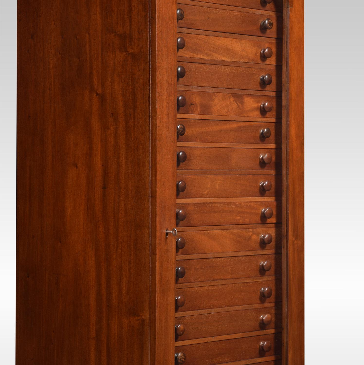 Mahogany Collectors Cabinet 1