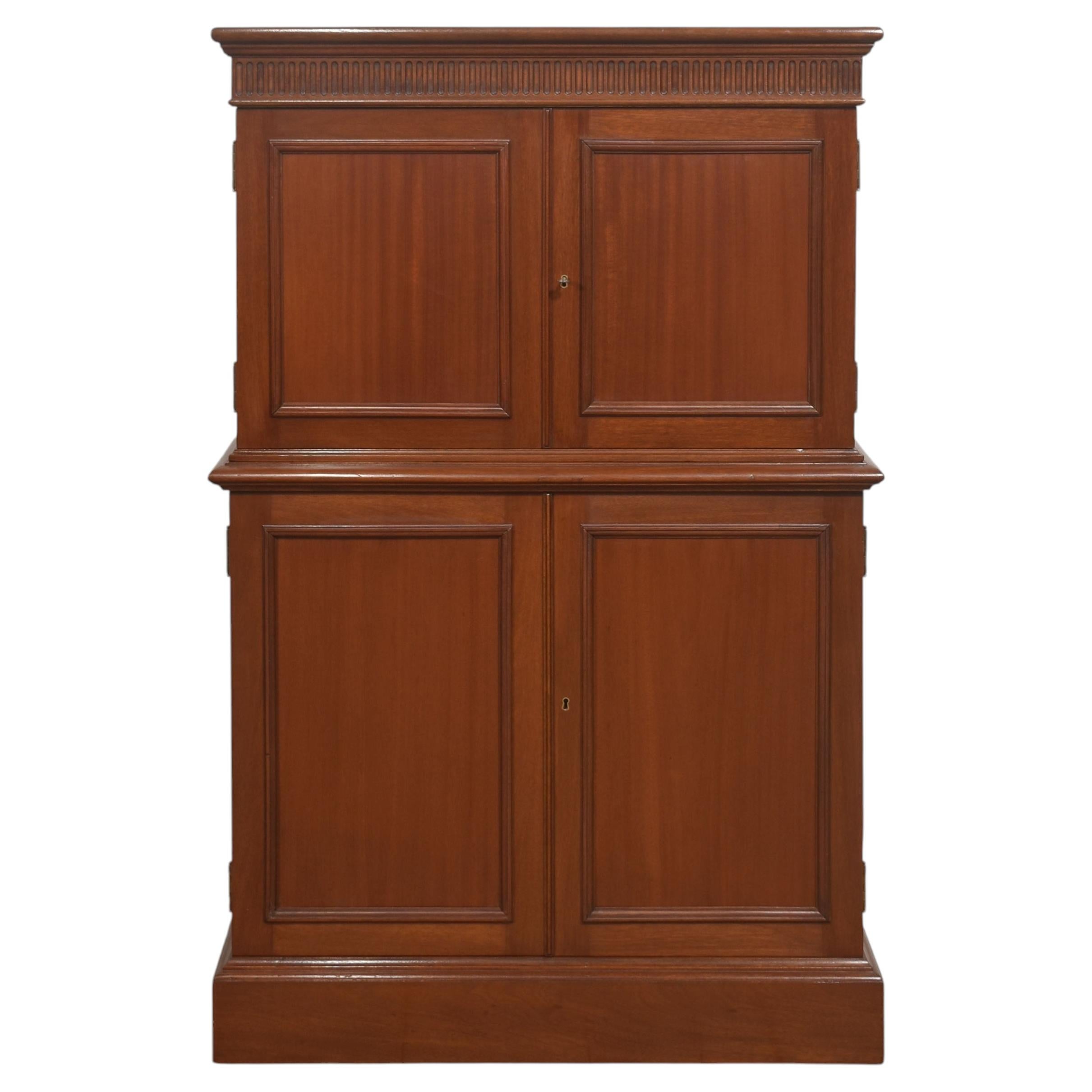 Mahogany Collector’s Cabinet For Sale