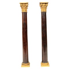 Mahogany Columns with Corinthian Capitals, First Half of the 19th Century