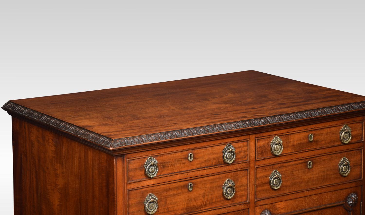 English Mahogany Commode in the Influenced of Robert Adam