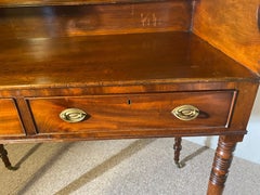 Mahogany console desk, English, 19th century