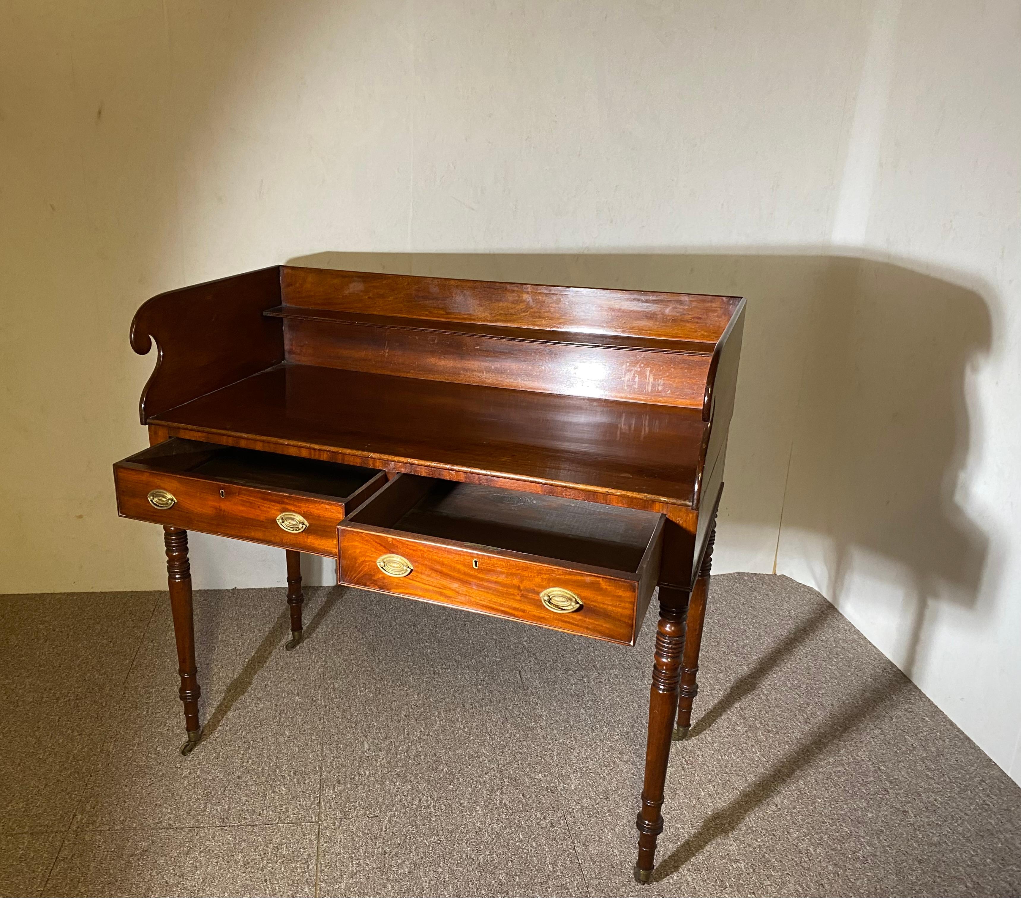 Bois cintré Console en acajou, anglais, 19e siècle en vente