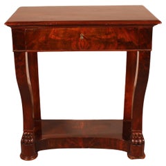 Mahogany Console From The Restoration Period-19th Century