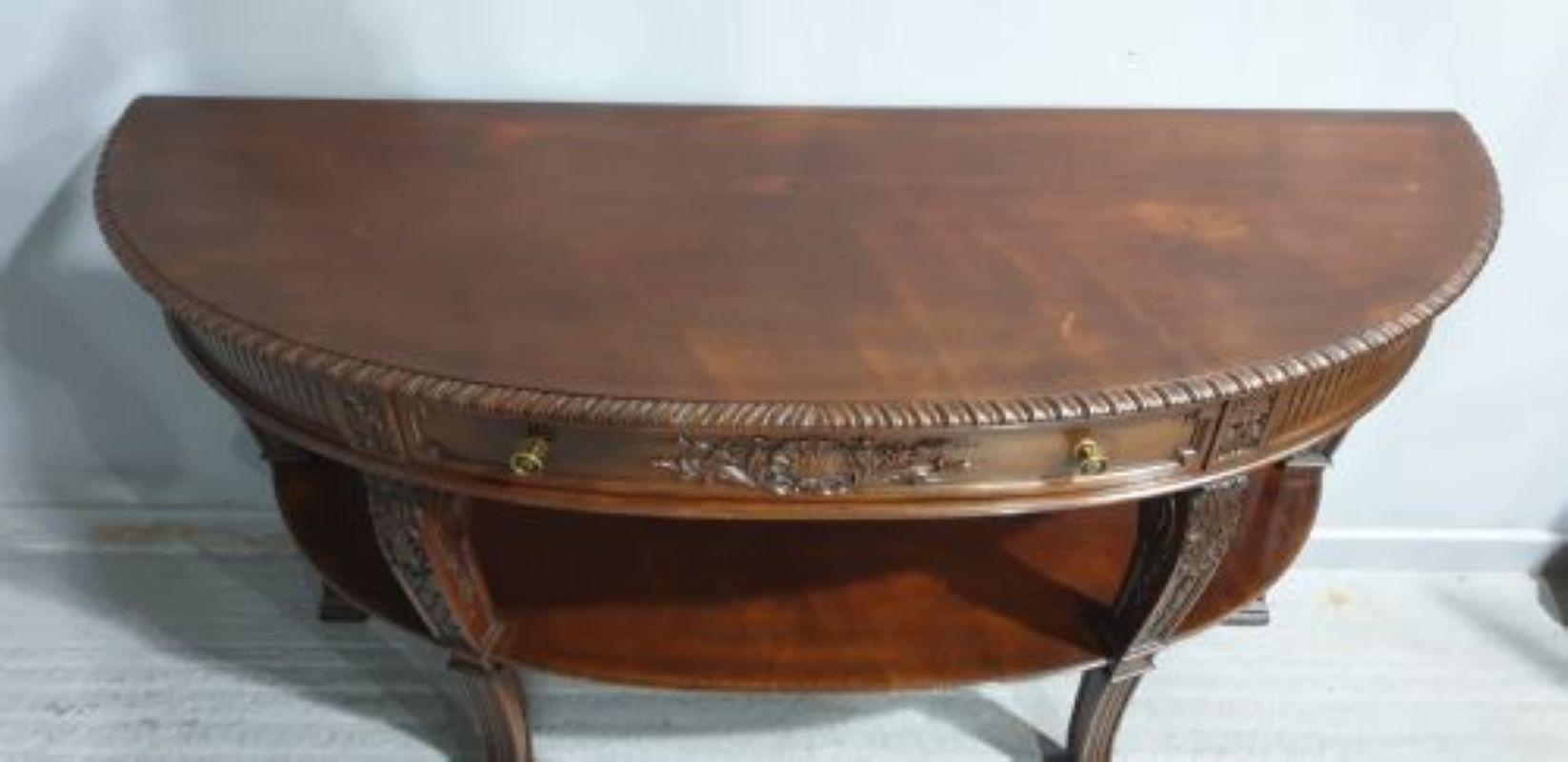Mahogany Console Side Table by Gillows of Lancaster For Sale 7