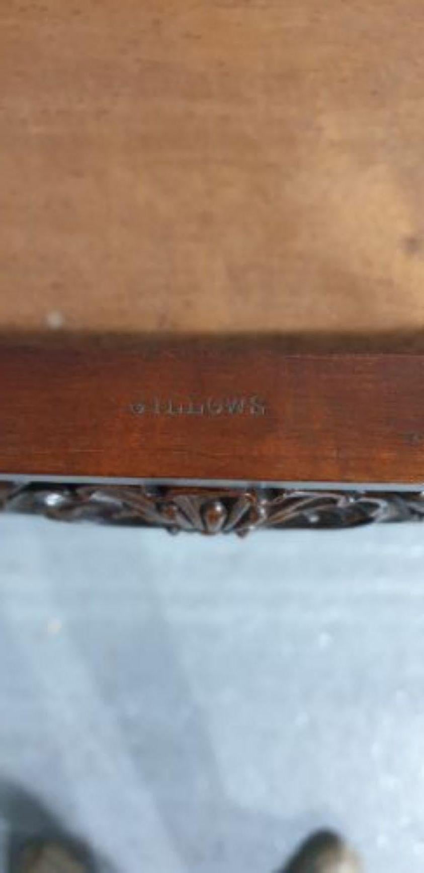Mahogany Console Side Table by Gillows of Lancaster In Good Condition For Sale In Swadlincote, GB