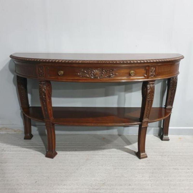 Mahogany Console Side Table by Gillows of Lancaster For Sale 1