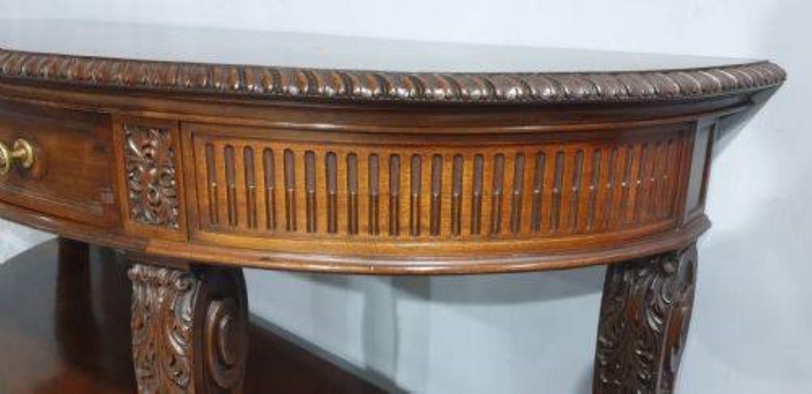 Mahogany Console Side Table by Gillows of Lancaster For Sale 2
