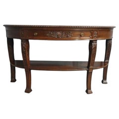 Antique Mahogany Console Side Table by Gillows of Lancaster