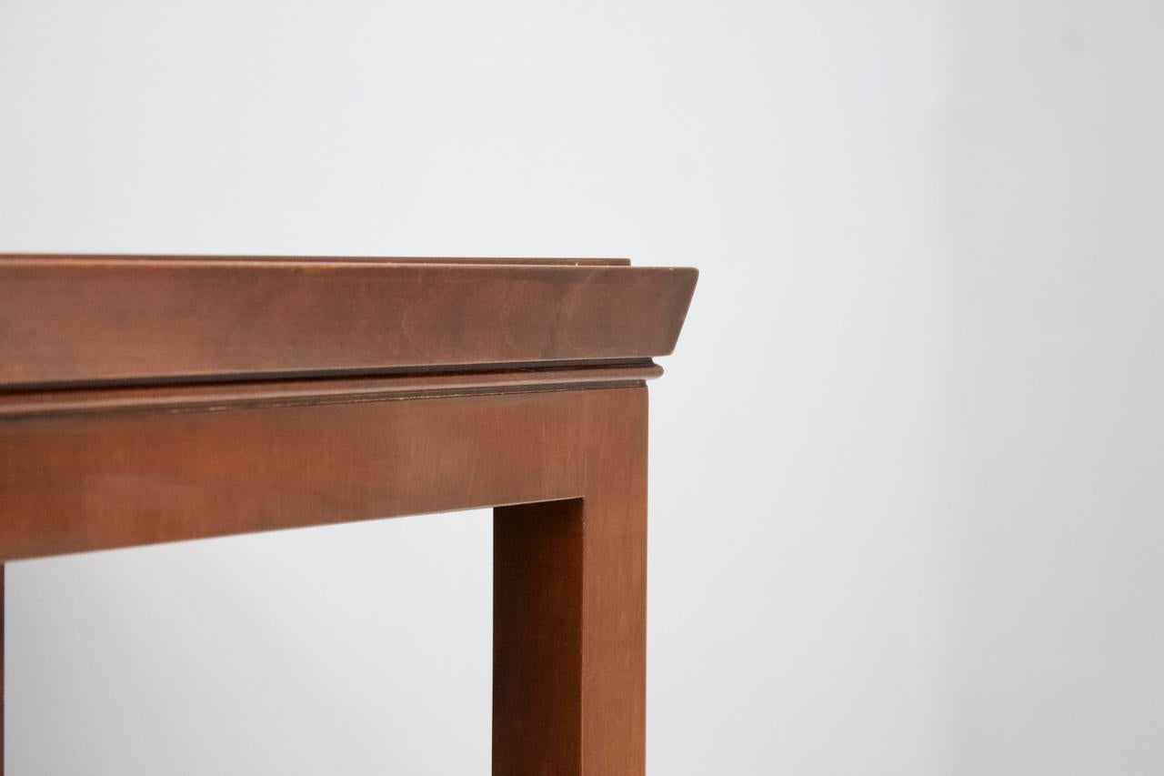 Late 20th Century Mahogany Console Table, 1970s For Sale
