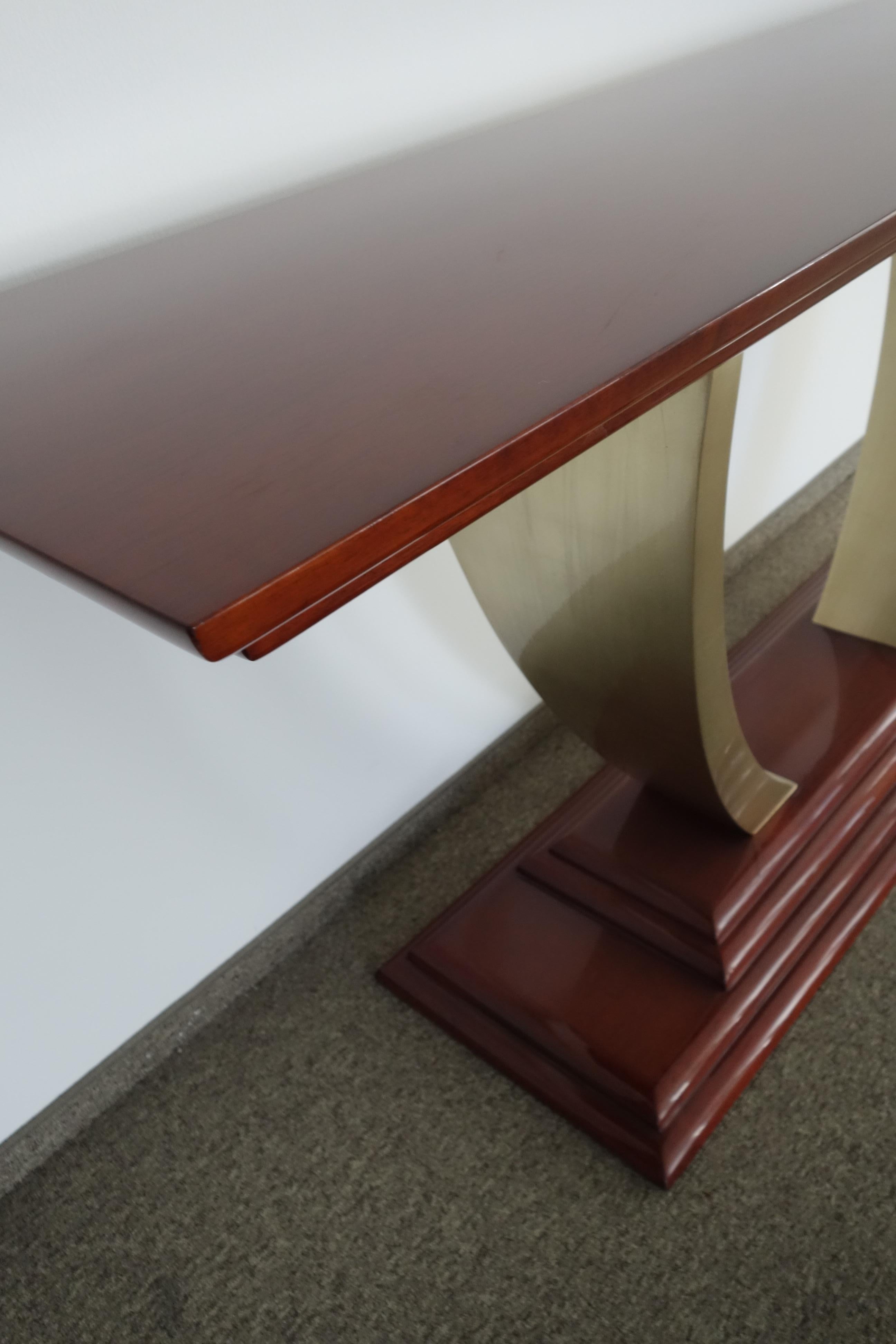 Colombian Mahogany Console Table For Sale