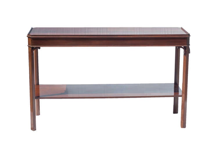 Mahogany Console Table