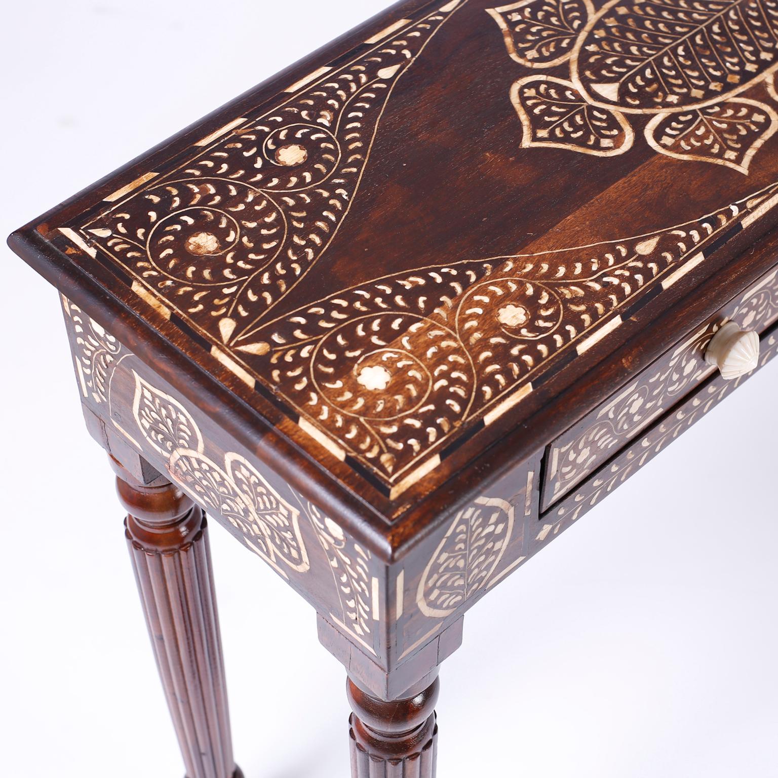moroccan console table
