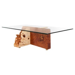 Equilibrio: Architecture Balance - Salvaged Mahogany & Coral Coffee Table