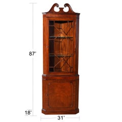 Mahogany Corner Cabinet