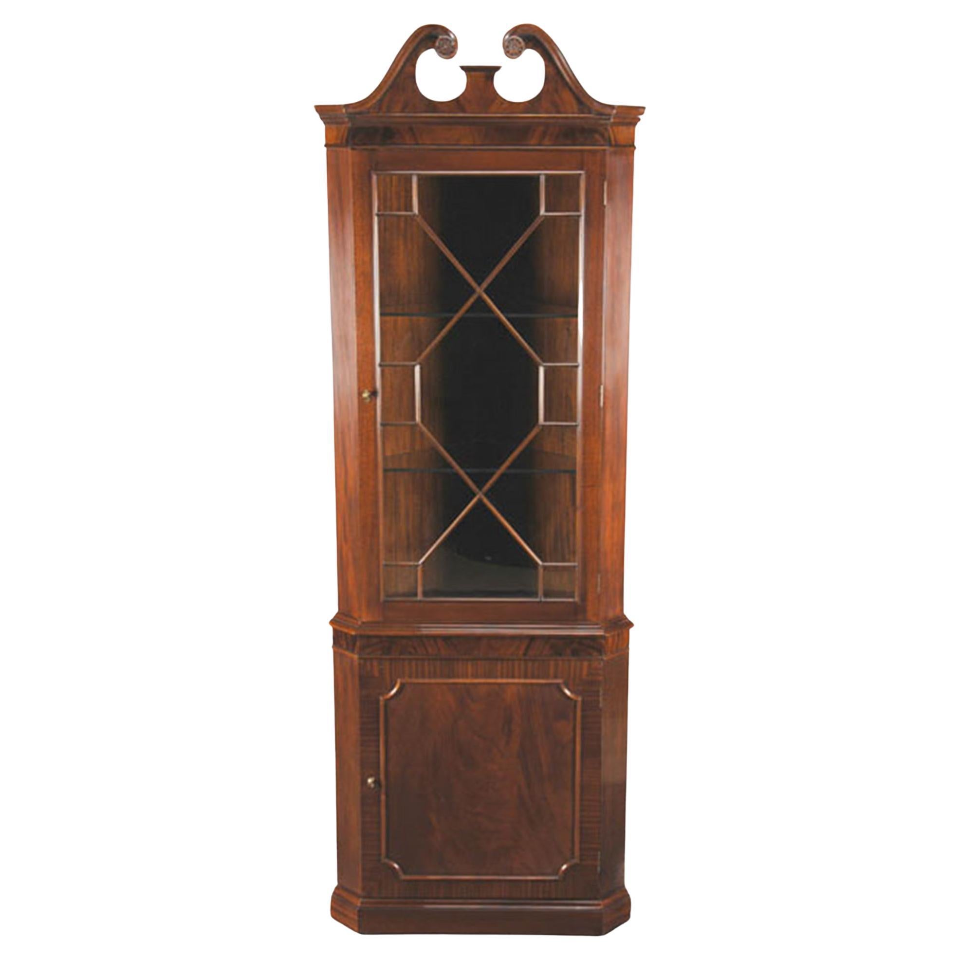 Mahogany Corner Cabinet For Sale