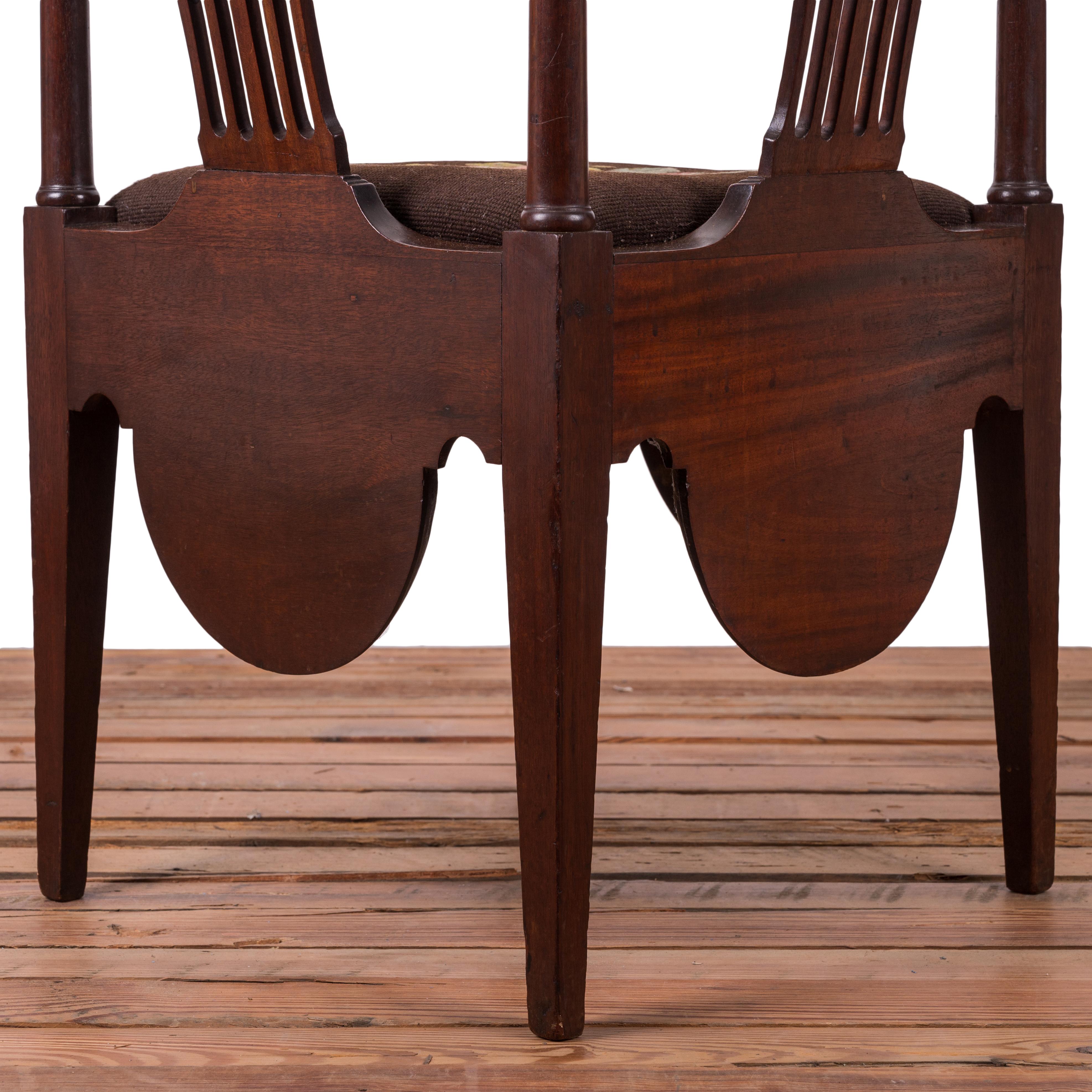Mahogany Corner Necessary Chair For Sale 2