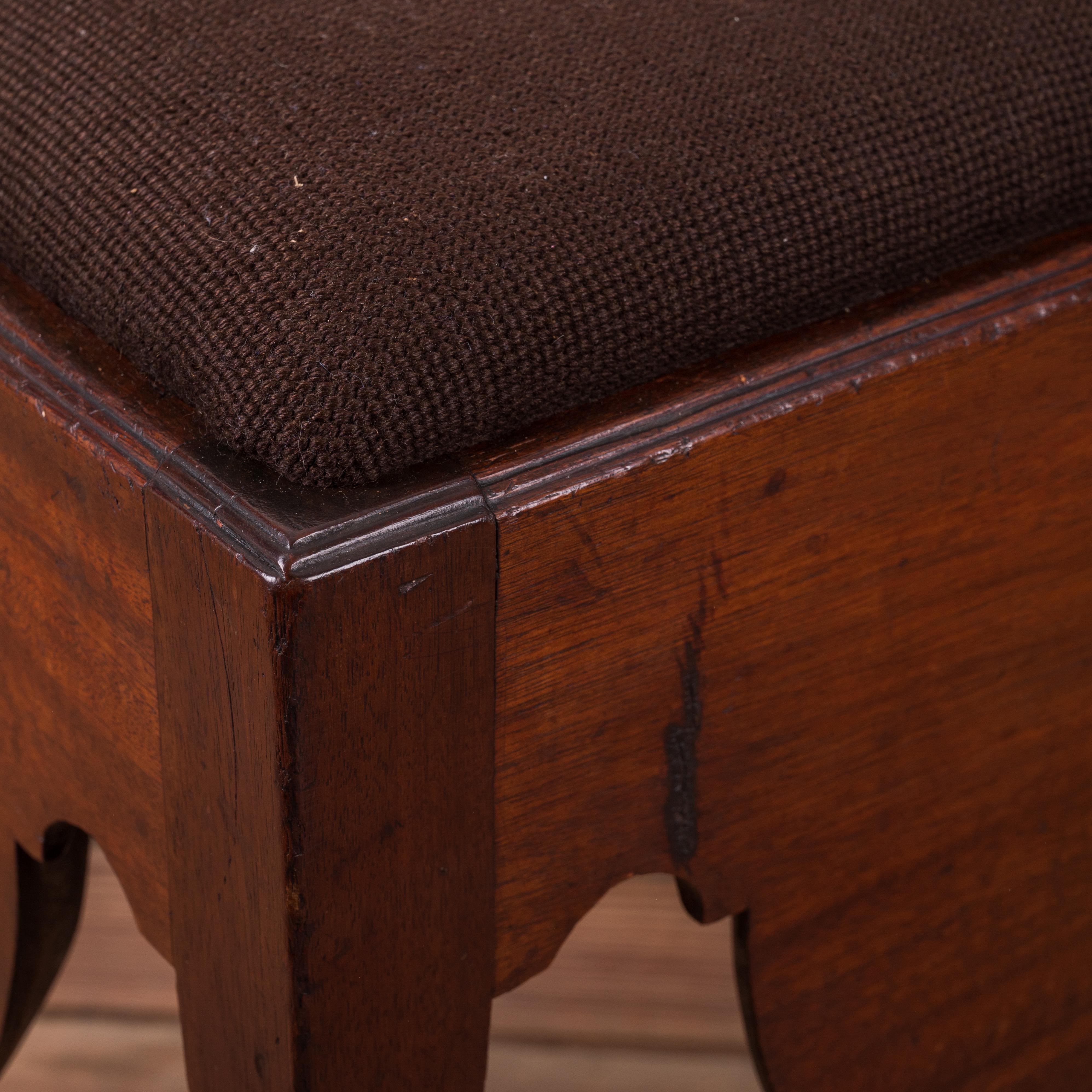 Mahogany Corner Necessary Chair For Sale 4