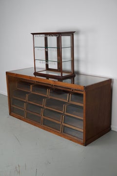 Mahogany Counter Top Cake & Biscuits Shop Display Cabinet, circa 1900