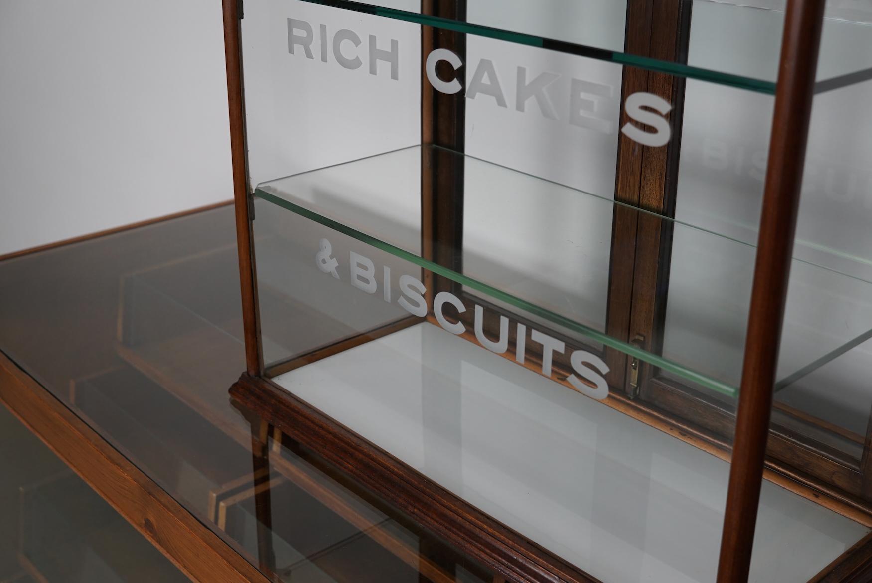 glass cake display cabinet
