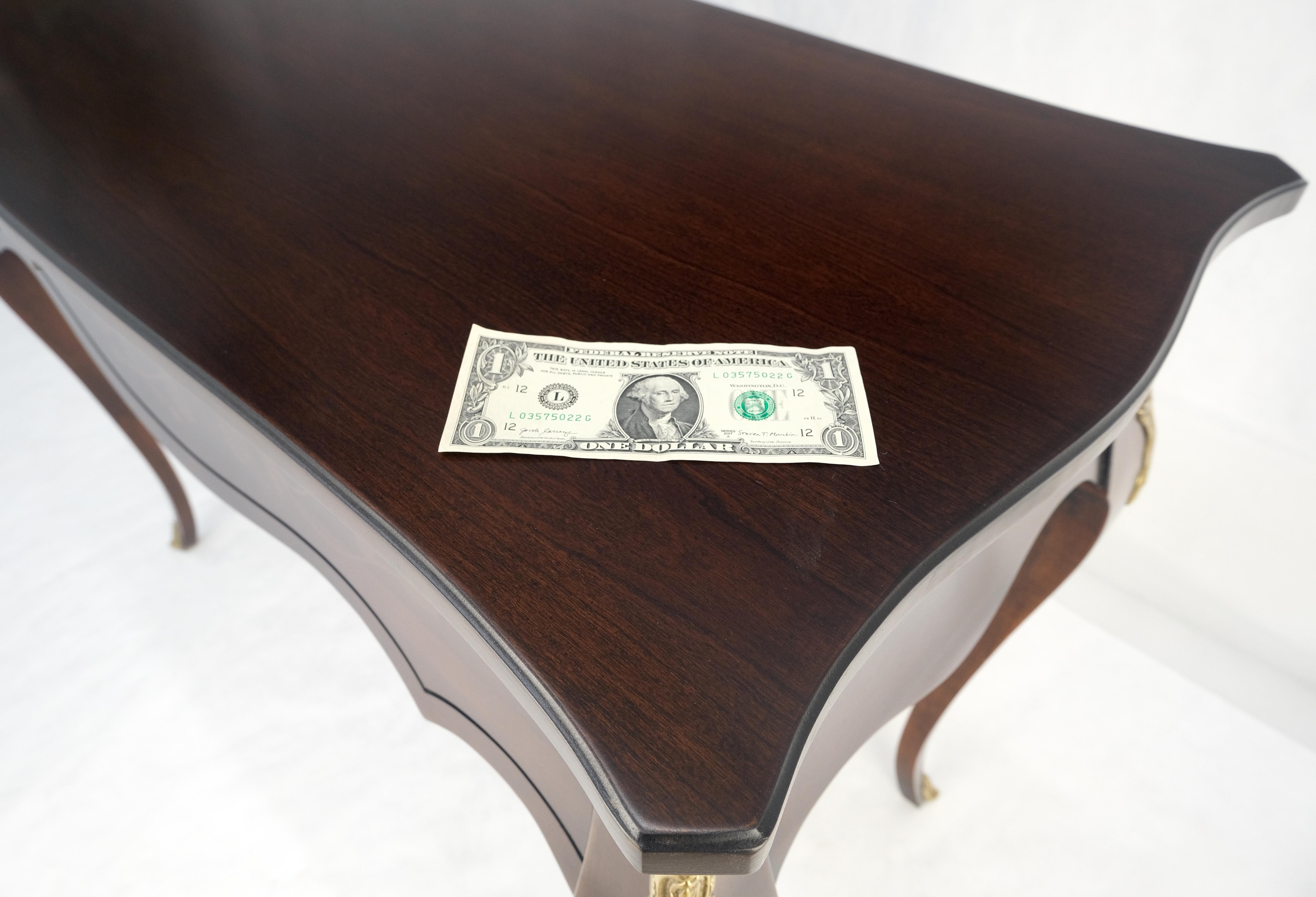 Tavolo da ingresso con console a 1 cassetto in mogano Country French Bronze Mount MINT in vendita 3