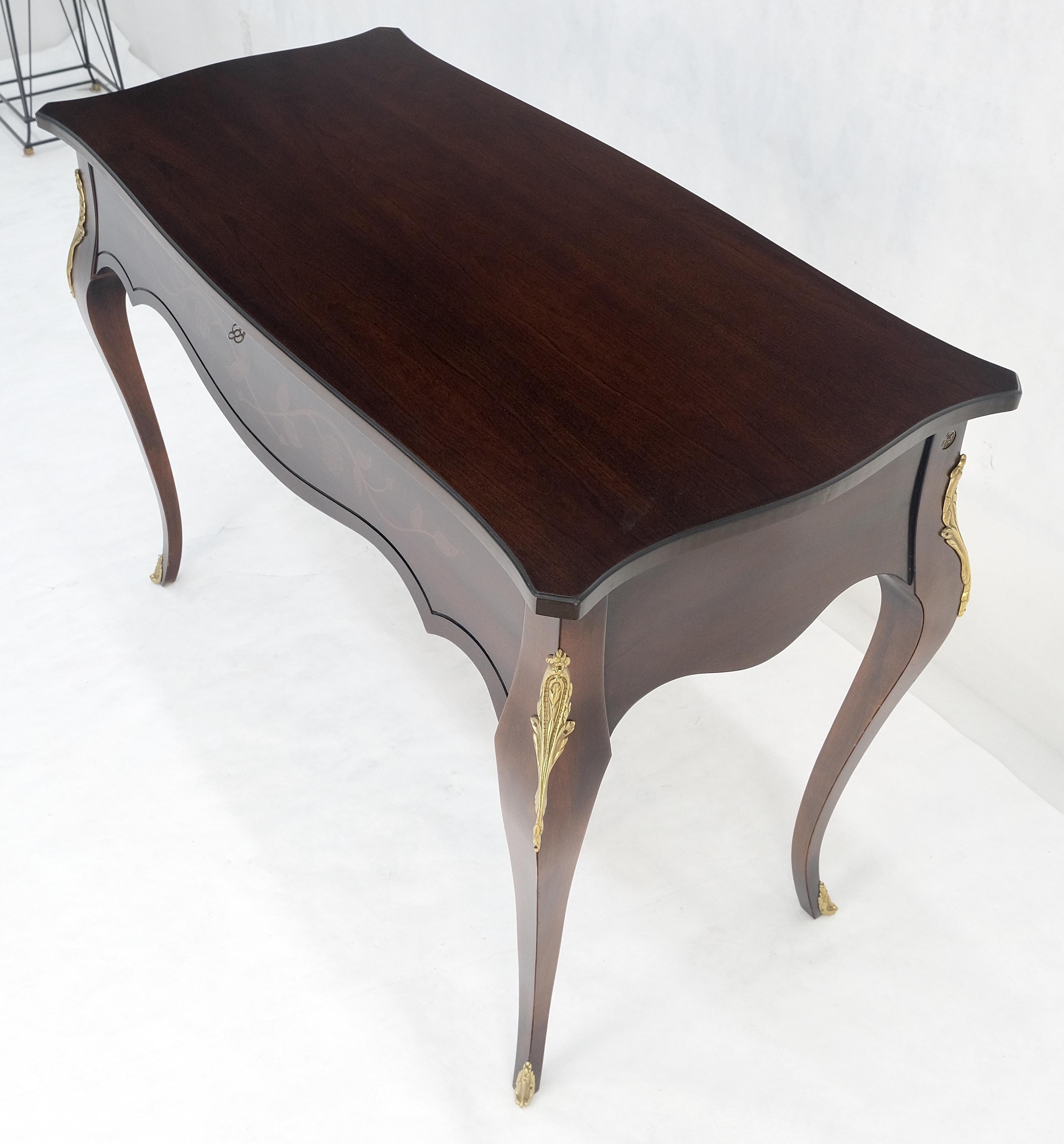 Tavolo da ingresso con console a 1 cassetto in mogano Country French Bronze Mount MINT in vendita 4