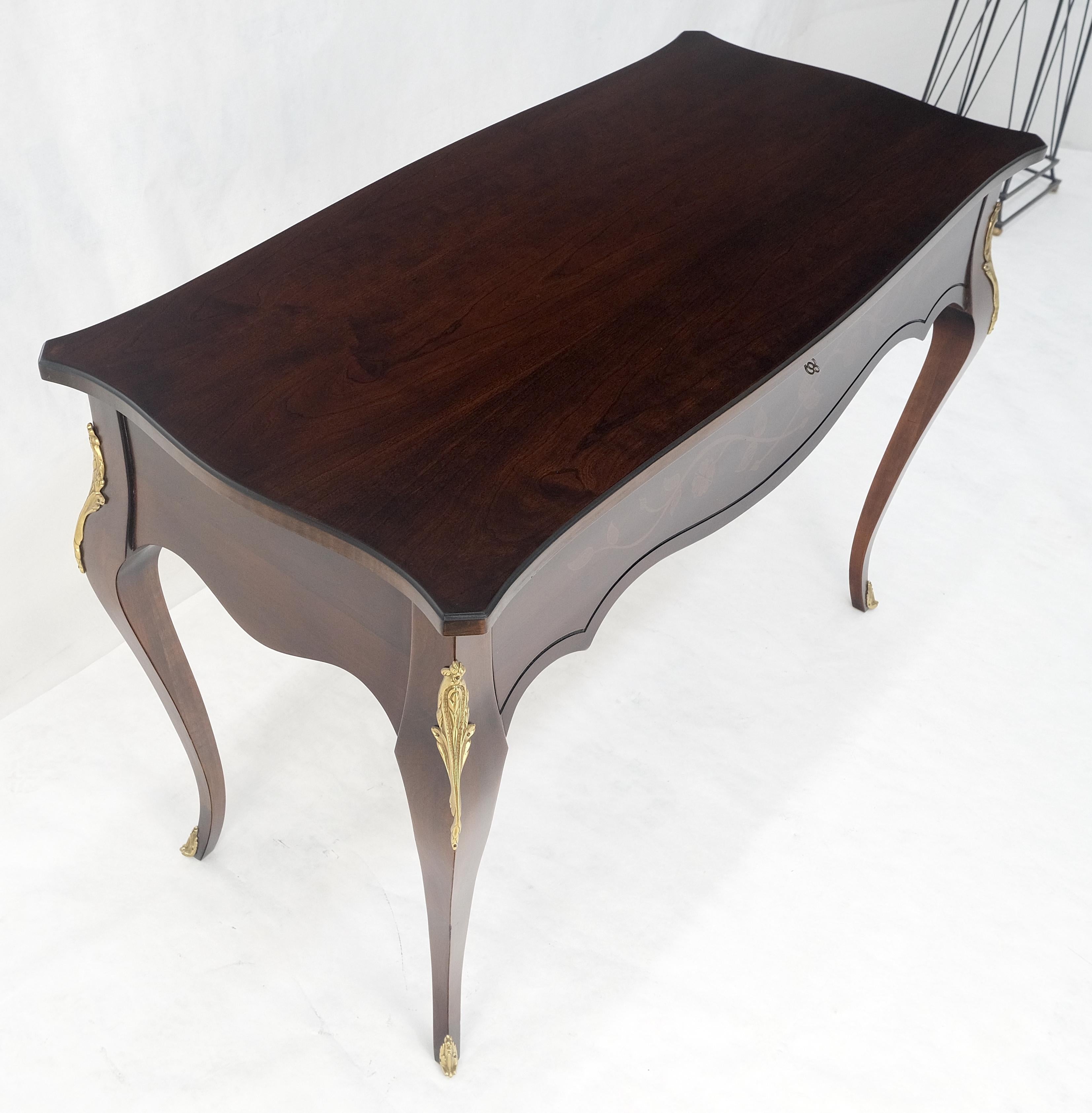 Tavolo da ingresso con console a 1 cassetto in mogano Country French Bronze Mount MINT in vendita 7