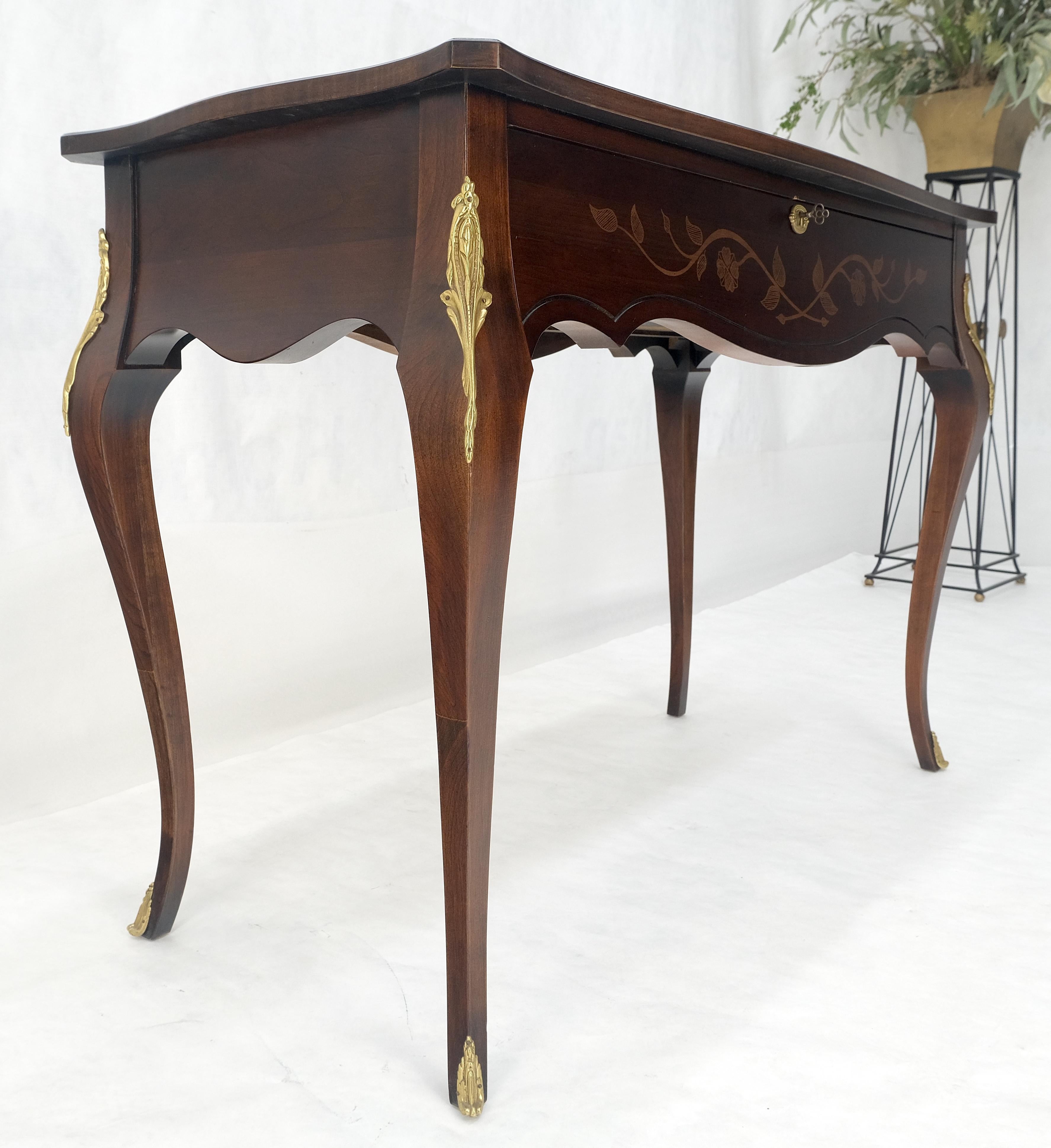 Tavolo da ingresso con console a 1 cassetto in mogano Country French Bronze Mount MINT in vendita 8