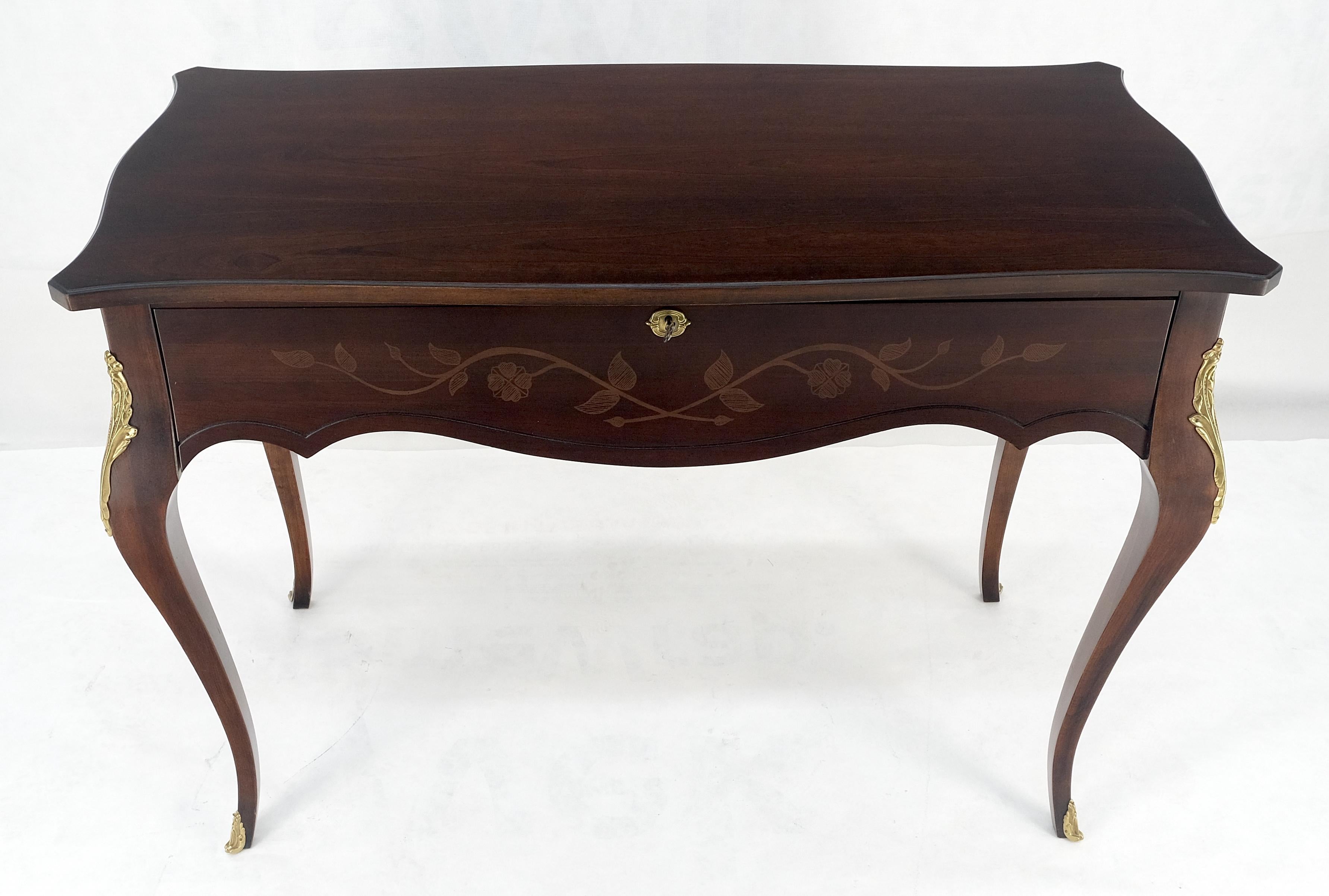 Stile provenzale Tavolo da ingresso con console a 1 cassetto in mogano Country French Bronze Mount MINT in vendita