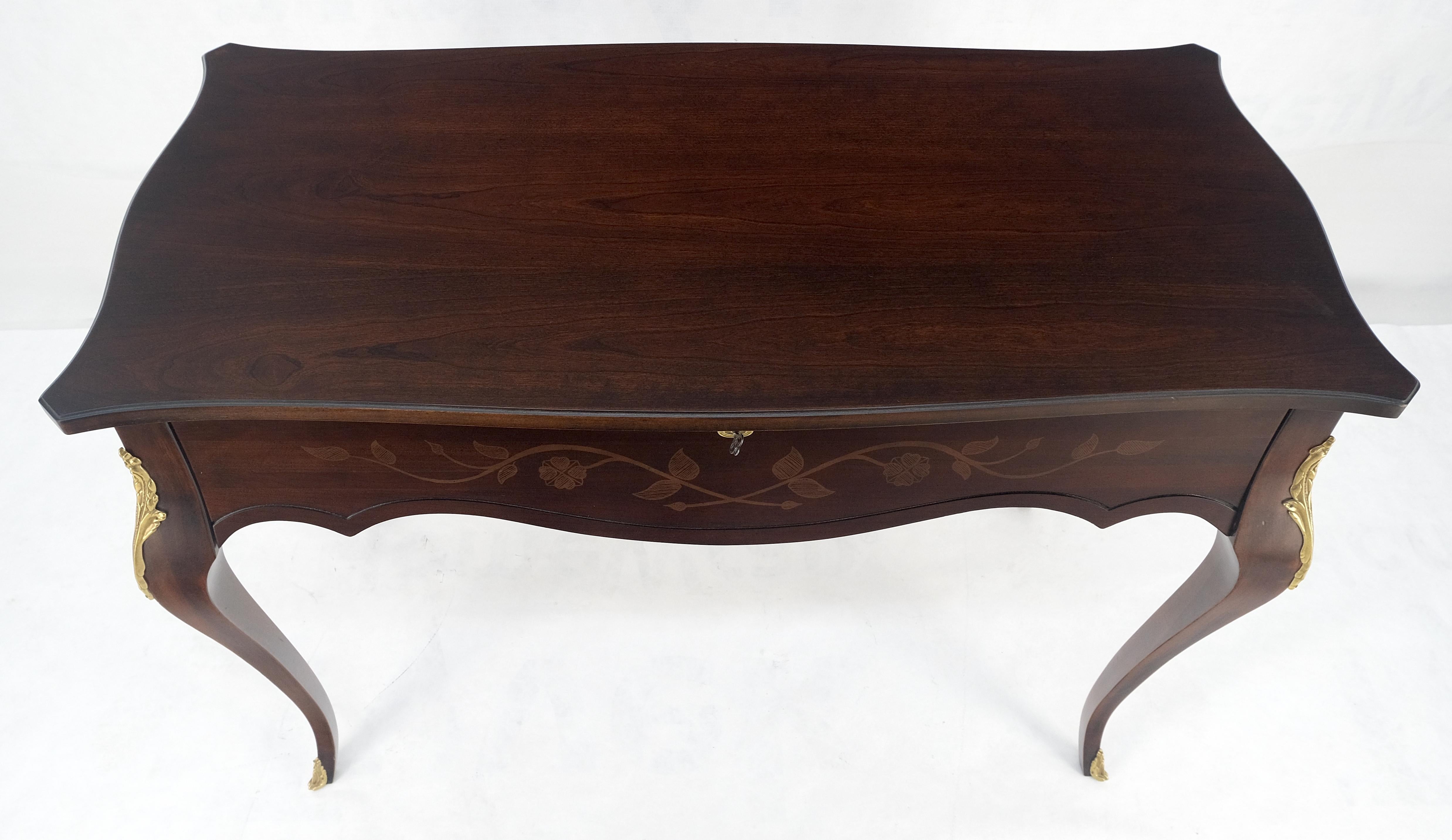 Americano Tavolo da ingresso con console a 1 cassetto in mogano Country French Bronze Mount MINT in vendita