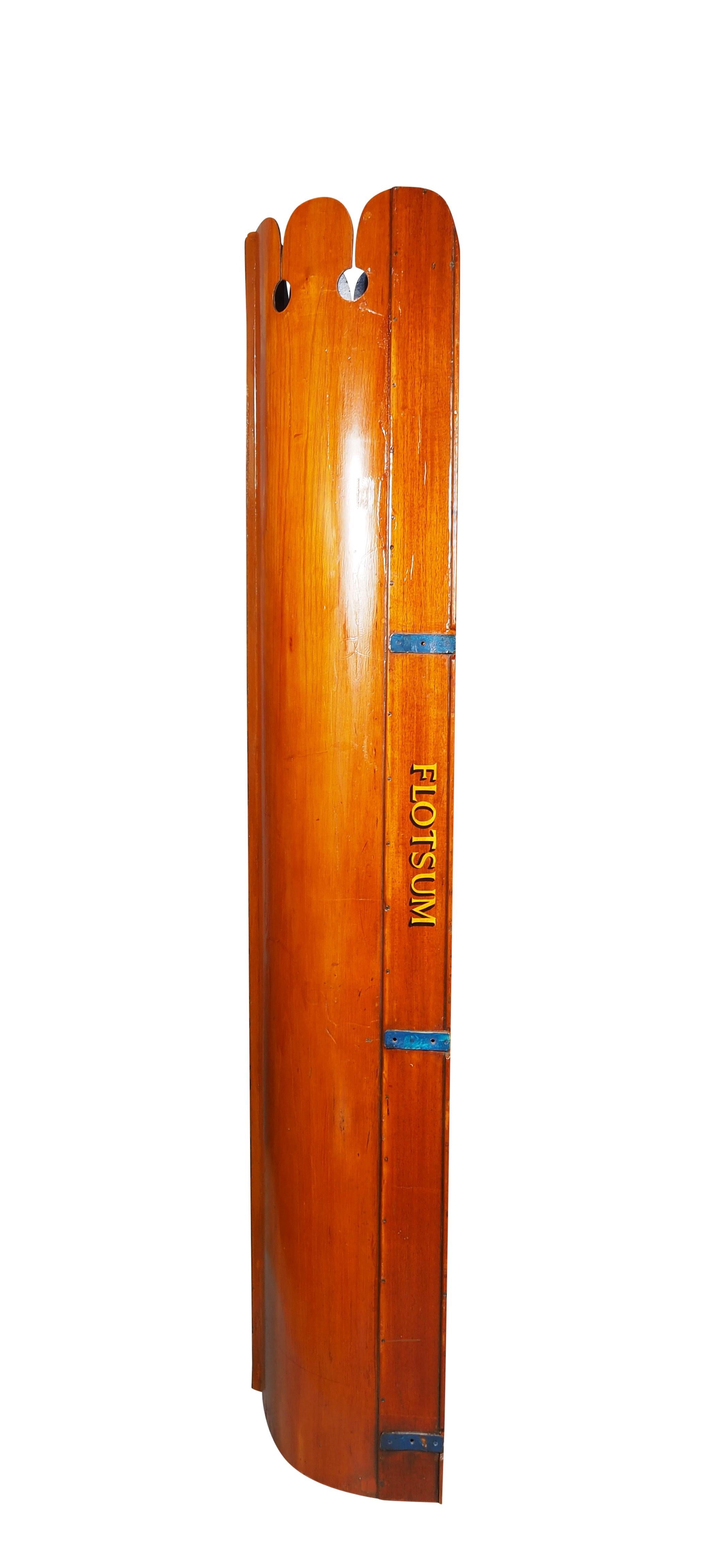 North American Mahogany Crew Shell Bookshelf For Sale