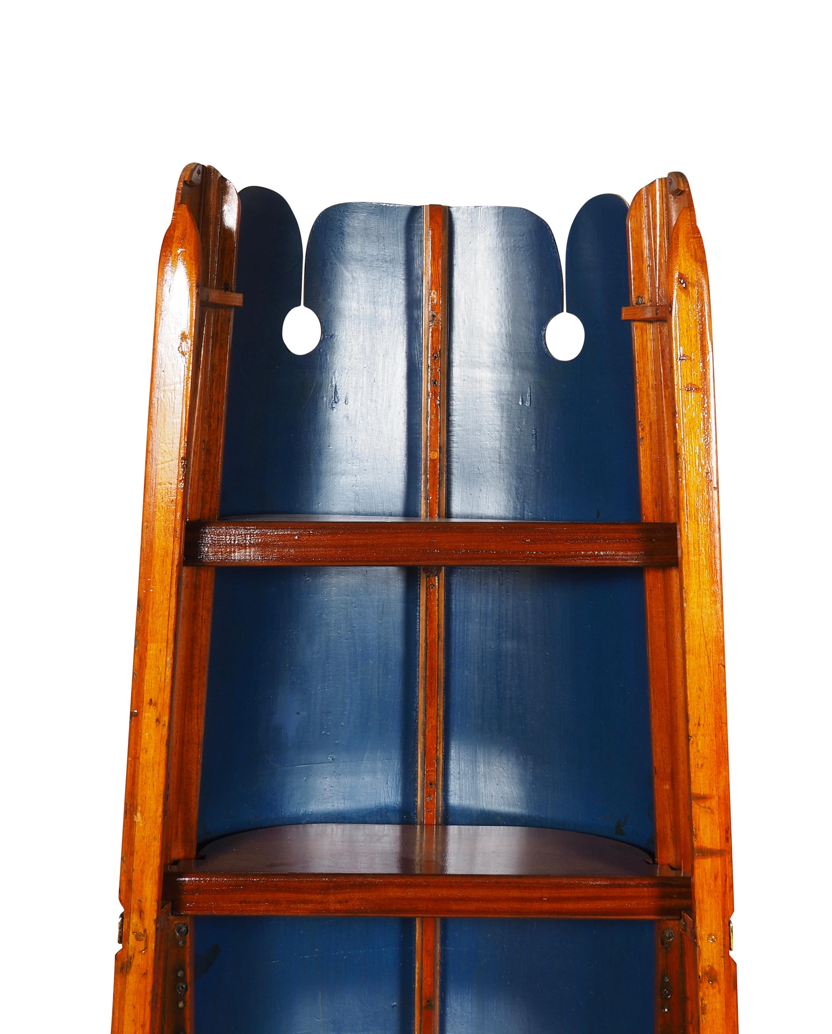 Mahogany Crew Shell Bookshelf For Sale 1
