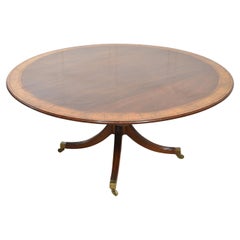 Mahogany cross banded circular dining table