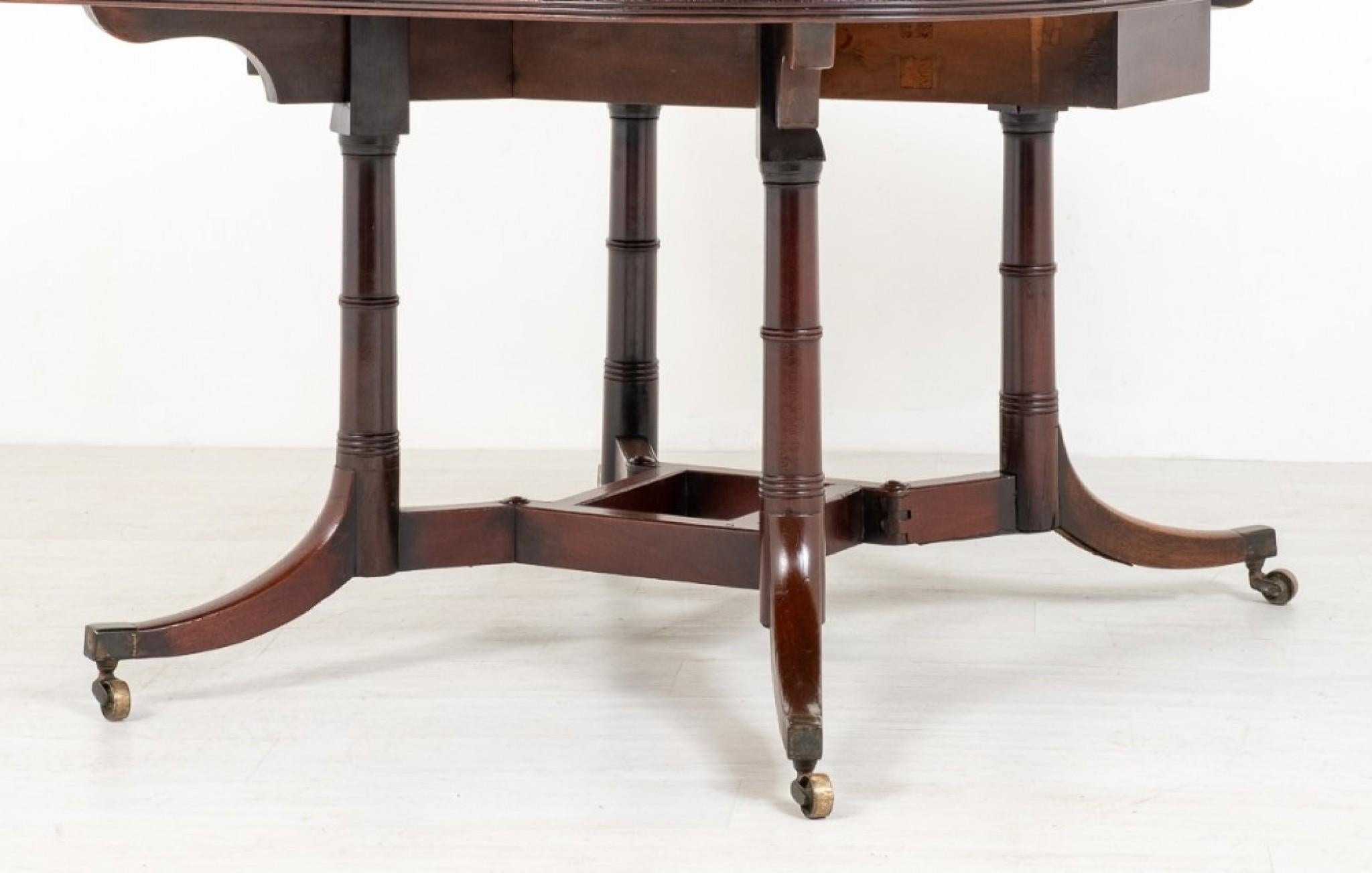 Mahogany Cumberland Table, Antique Drop Leaf, 1800 For Sale 2