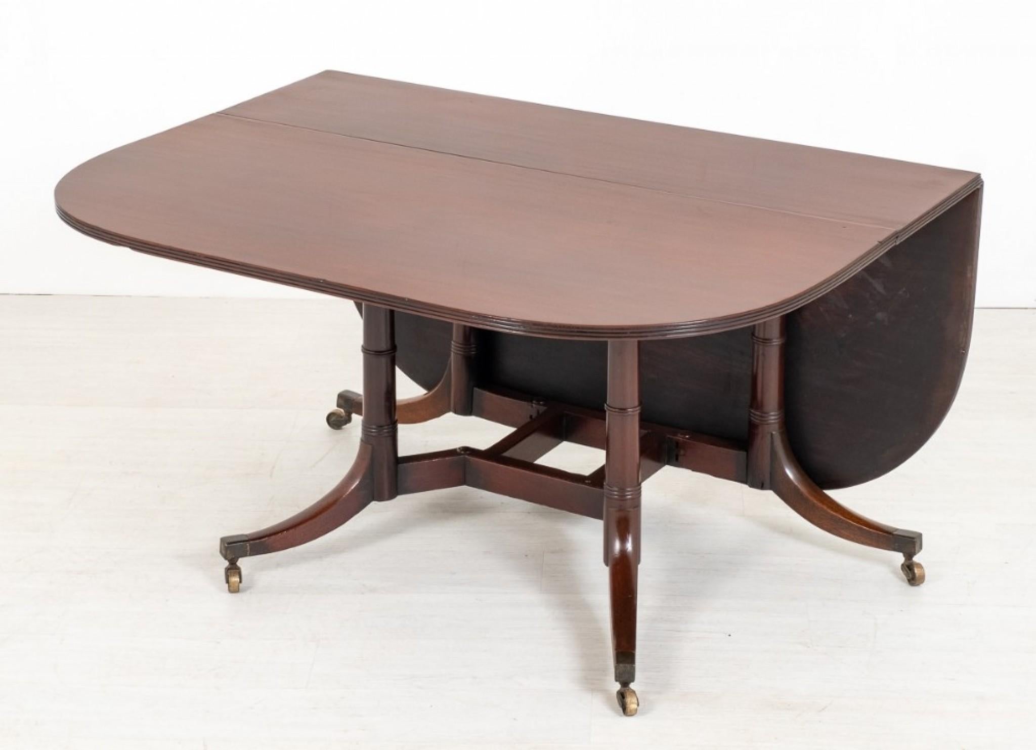 Mahogany Cumberland Table, Antique Drop Leaf, 1800 For Sale 3