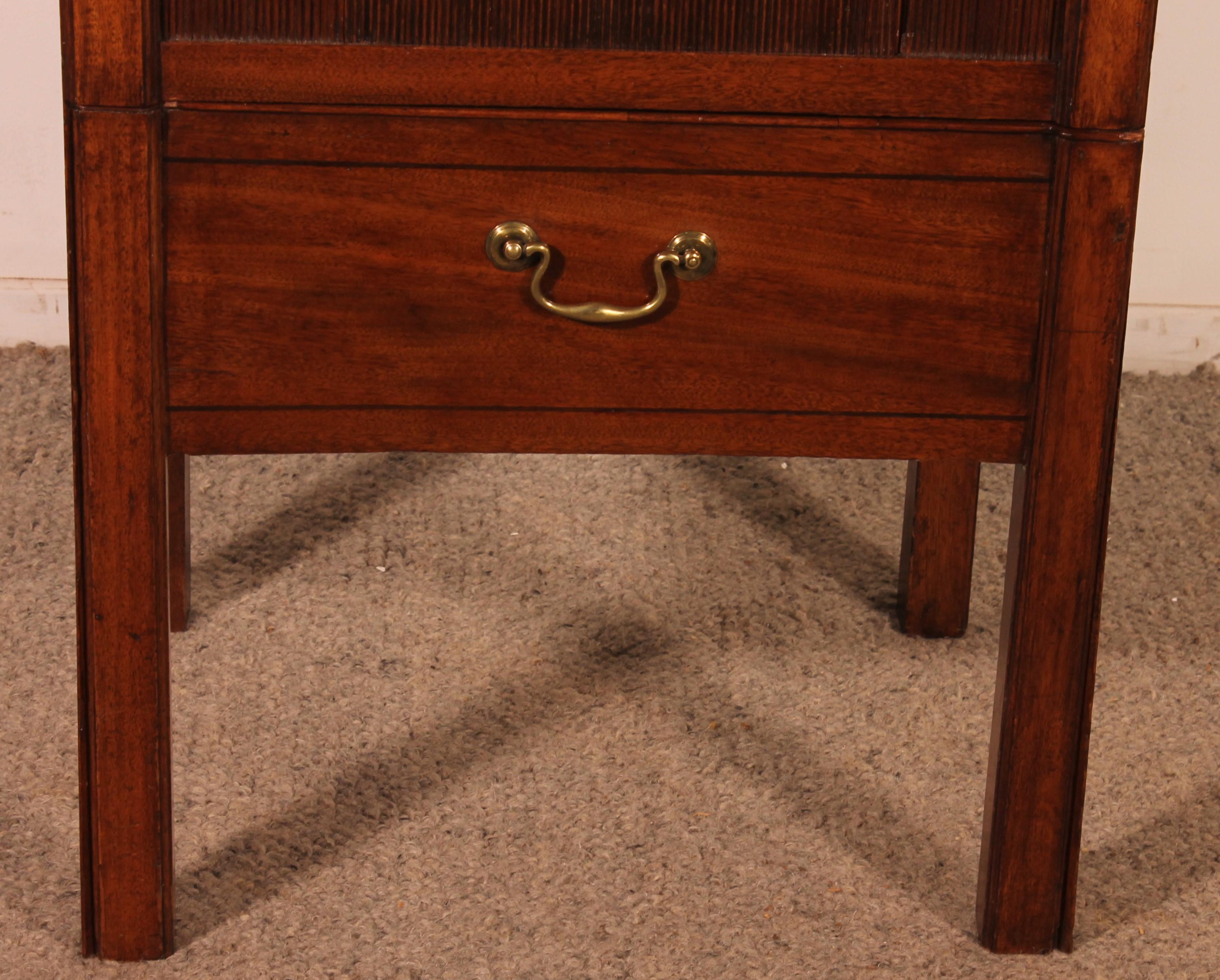 Georgiano Gabinetto delle curiosità in mogano - XVIII secolo in vendita