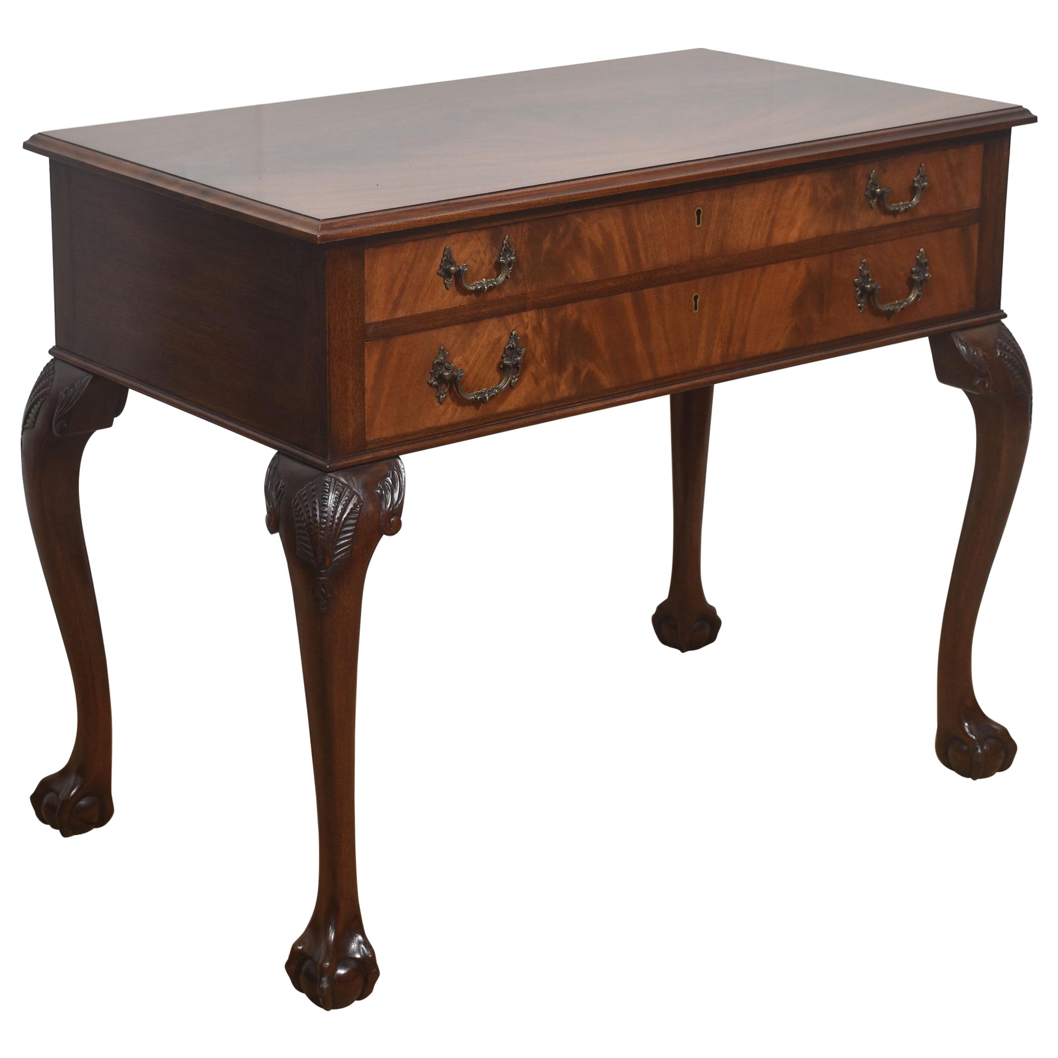 Mahagoni-Besteckkasten von Walker & Hall, Sheffield