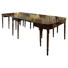 Mahogany D-End Dining Table, 18th Century