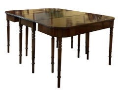 Mahogany D-End Dining Table, 18th Century