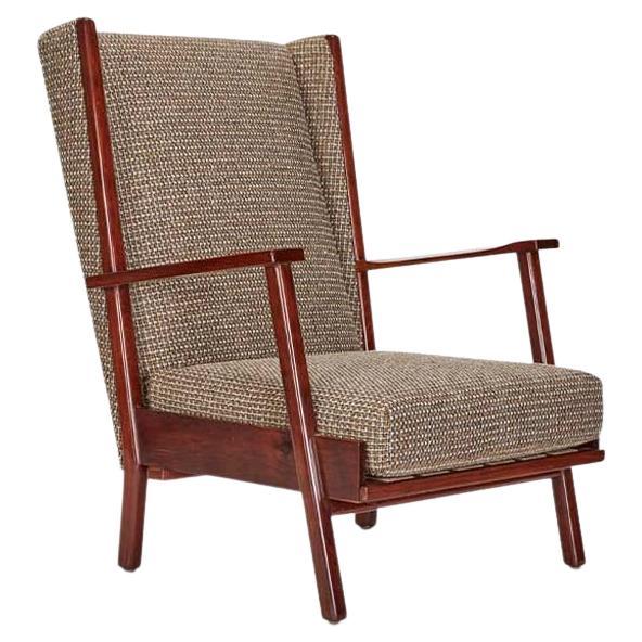 Mahogany Danish Lounge Chair For Sale